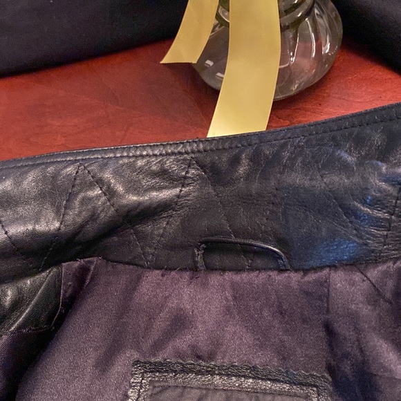 Vintage Heavyweight Leather Coat By F C I Leather Garments. See Pics! SZ L - Picture 8 of 15